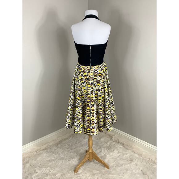 Anthropologie Girls from Savoy Retro 50s Summer Halter Dress Rockabilly PinUp - Picture 2 of 13